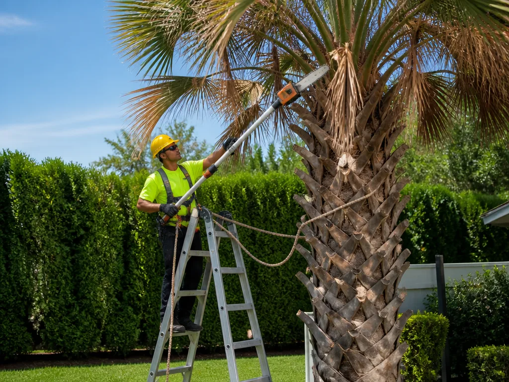 Palm Tree Trimming